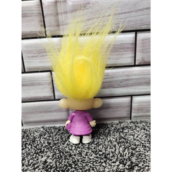 Glow in the Dark Troll Doll - 1993 Burger King - Vacation Tourist Troll - Picture 4 of 7
